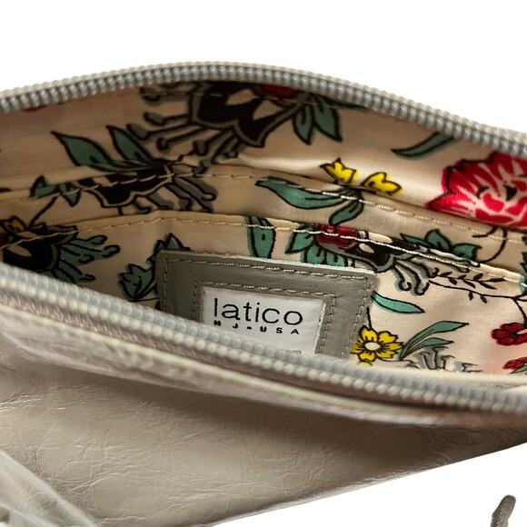 Latico NWT Genuine Leather Grey Wristlet Wallet (2643) - Picture 6 of 7